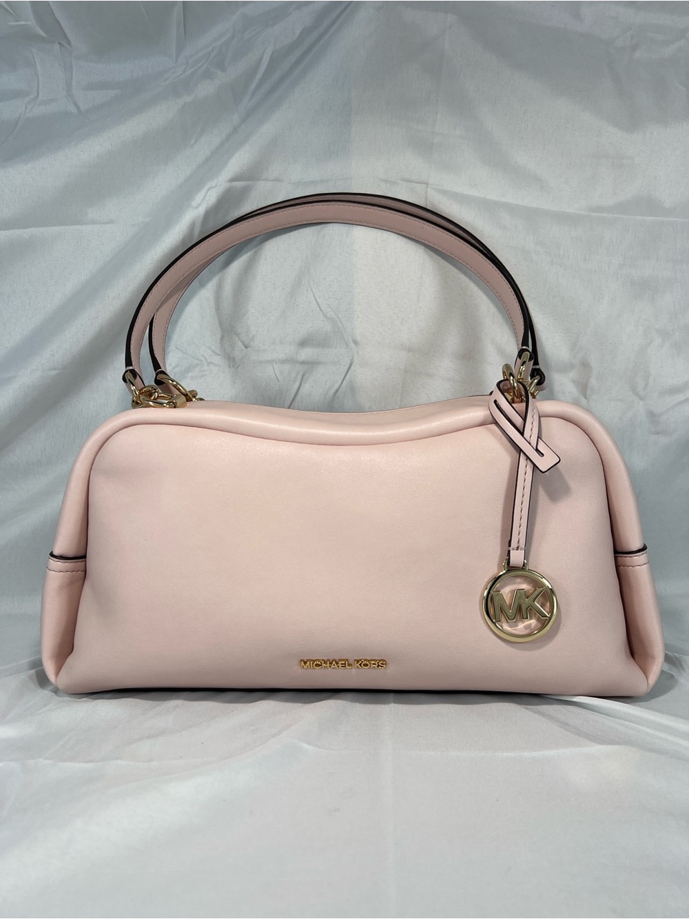 Michael Kors Cecily Soft Leather Shoulder Bag + Matching MK Wallet Pink Set - Picture 2 of 16